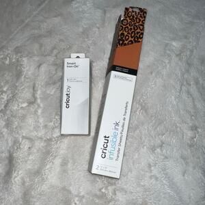 New Unopened Cricut Smart Iron On White Cricut Joy & Cheetah Print Infusible Ink